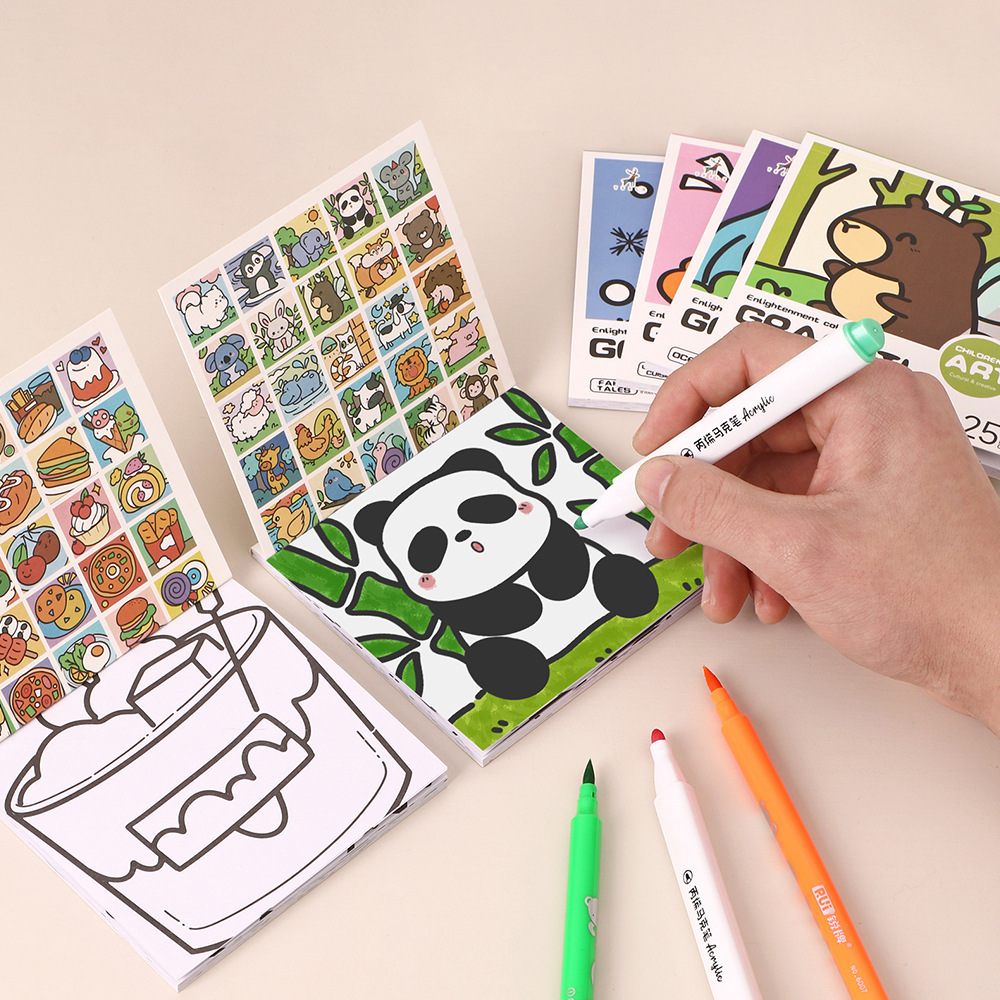 Art Craft Notebook - Buku Mewarnai Kartun Praktis 25 Lembar