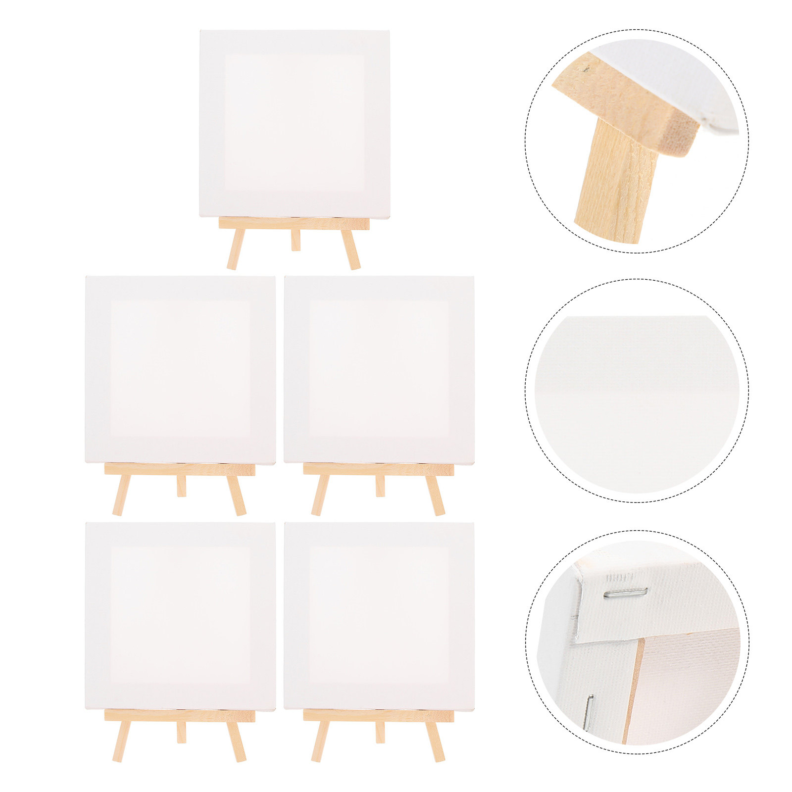 Art Craft Gallery - 5Set Kanvas Mini dan Set Easel