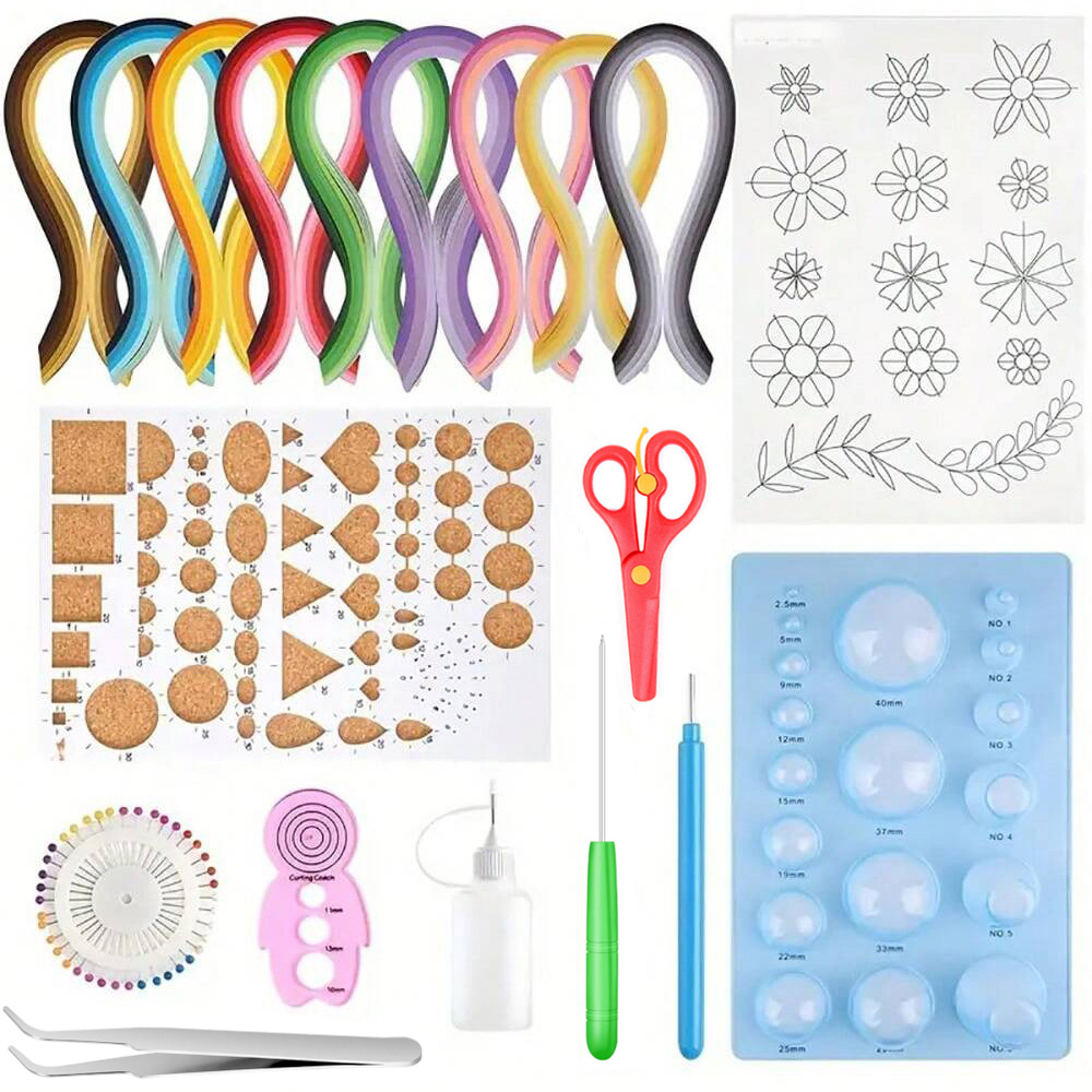 Quilling Paper Strips - 13/19 buah strip kertas alat Quilling