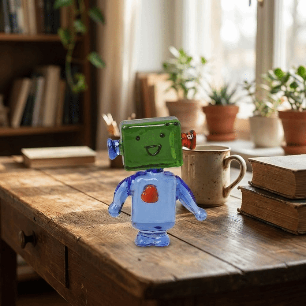 Art Craft Robot - Dekorasi Bonsai Mini Ornamen Robot Berwajah