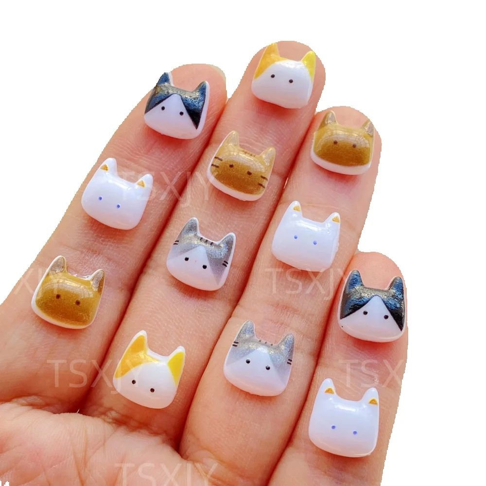 Art Craft Easter - 50pcs Figurine Hewan Kucing Kartun Mini