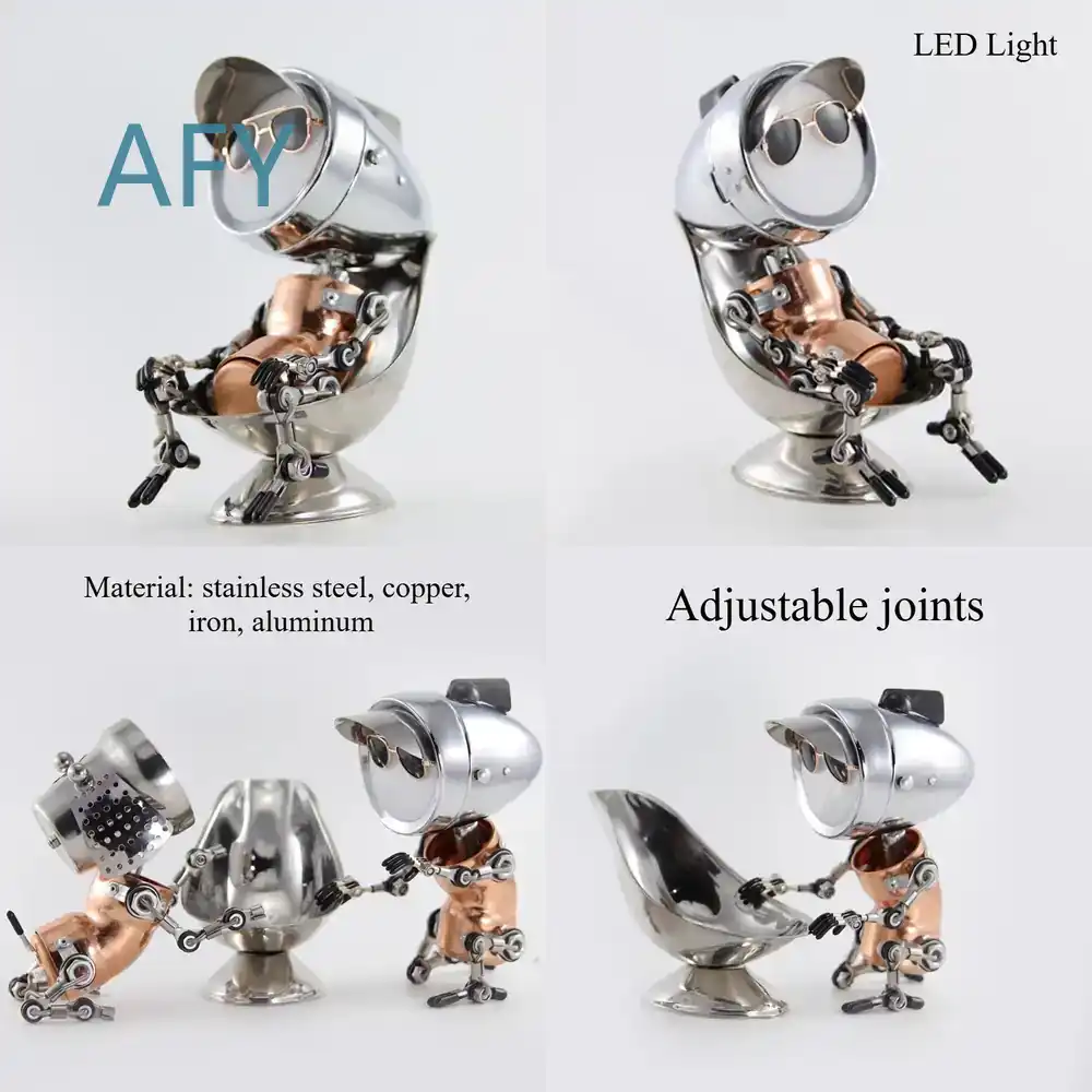 Art Craft Robot - Lampu Atmosfer Robot Punk Metal untuk