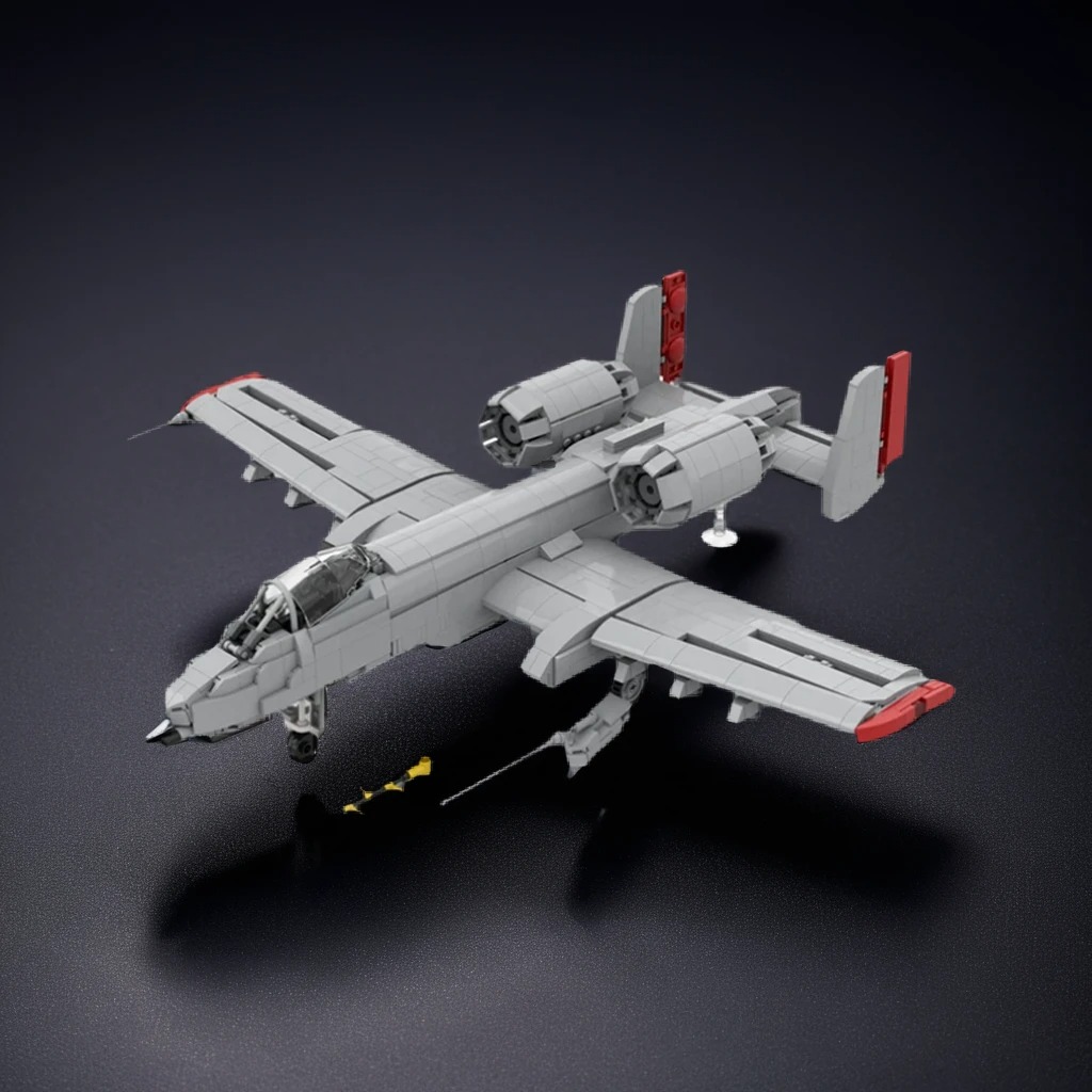Art Craft Idea - 2468pcs MOC A-10 Warthog Model Building