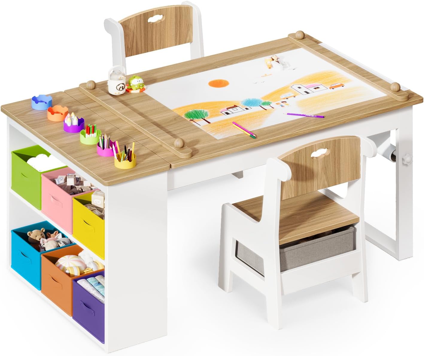 Art Craft Toddlers - Meja dan Kursi Seni Anak, Set