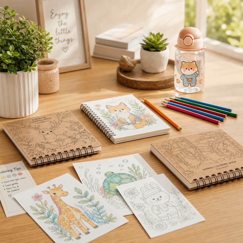 Art Craft Notebook - Buku Sketsa Mewarnai Vintage Tracing Line