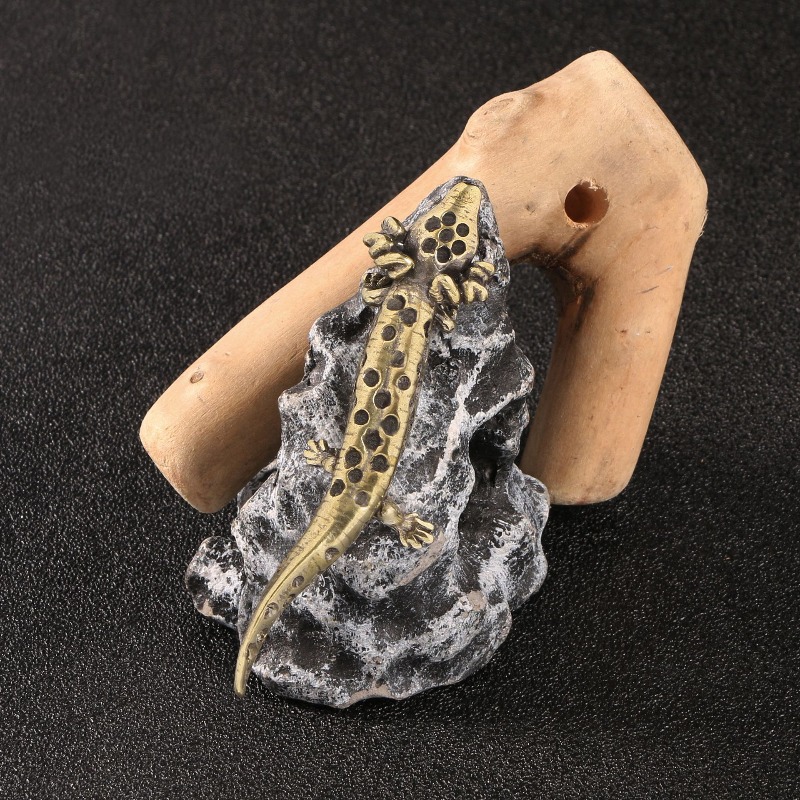 Art Craft Easter - 1 Buah Ornamen Salamander Kuningan Padat