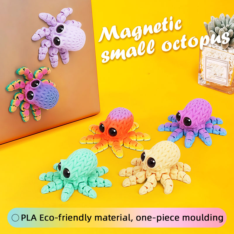 Art Craft Easter - Magnet Kulkas Gurita 3D yang Menggemaskan
