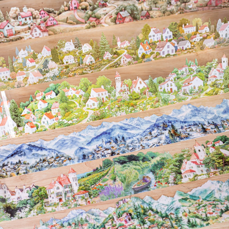 Art Craft Notebook - 6 Gulungan 6Cm×200Cm Set Selotip Bertema