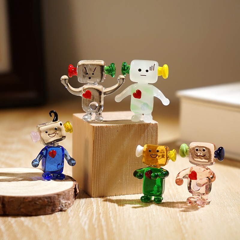 Art Craft Robot - Robot Kaca Miniatur Buatan Tangan yang