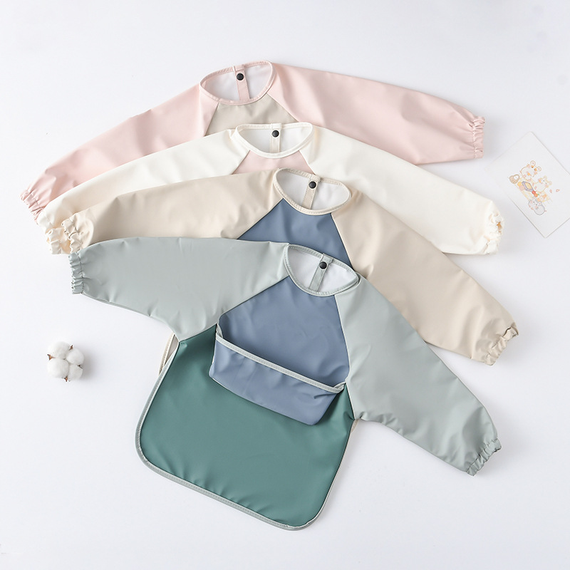 Celemek PU lengan panjang bayi - Art Craft Toddlers ulasan dan harga