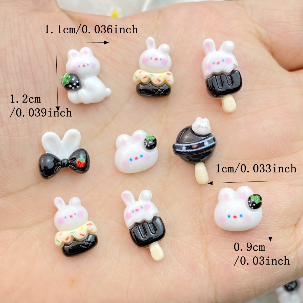 20 buah campuran seni kuku Res - Art Craft Rabbit ulasan dan harga