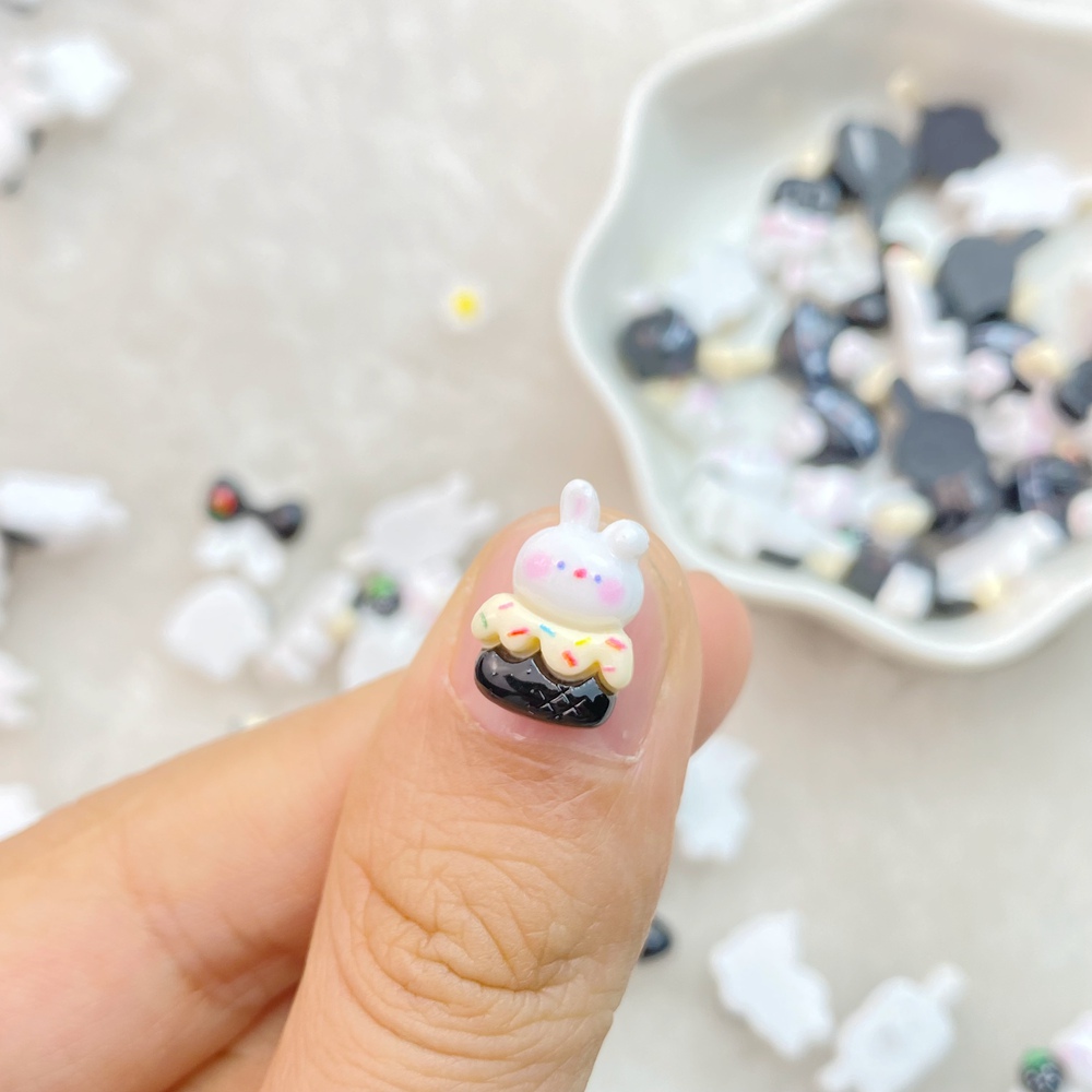 20 buah campuran seni kuku Res - Art Craft Rabbit ulasan dan harga
