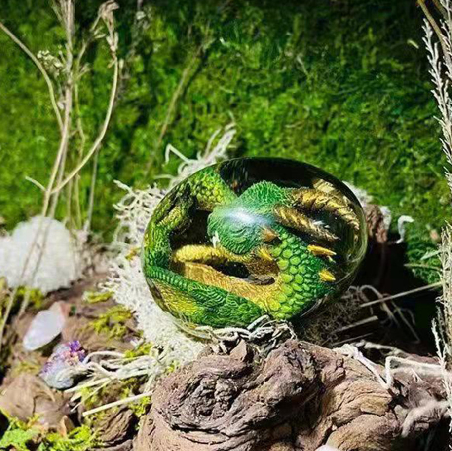 Patung telur naga Lava dengan  - Art Craft Easter ulasan dan harga