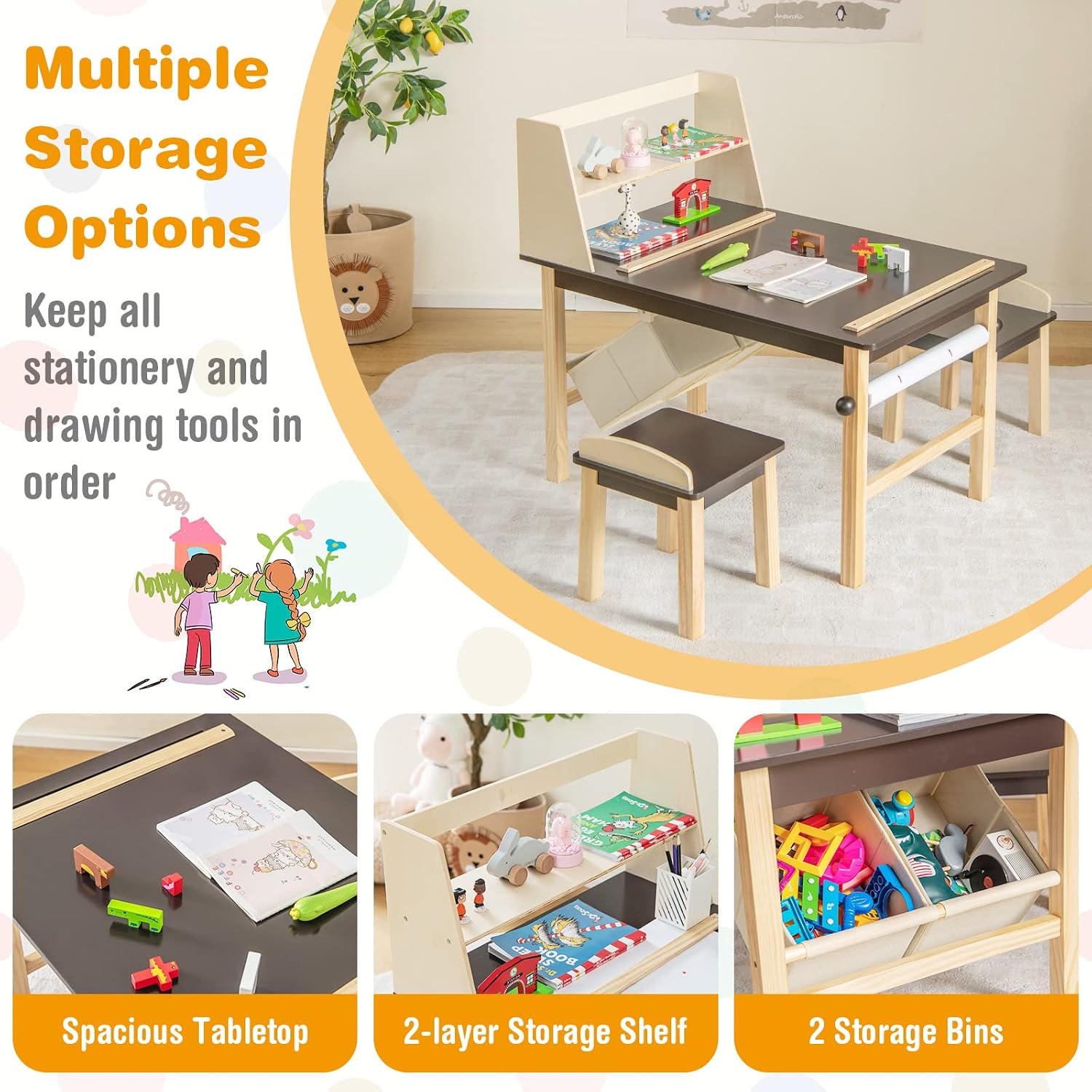 Set Meja dan Kursi Seni Anak,  - Art Craft Toddlers ulasan dan harga