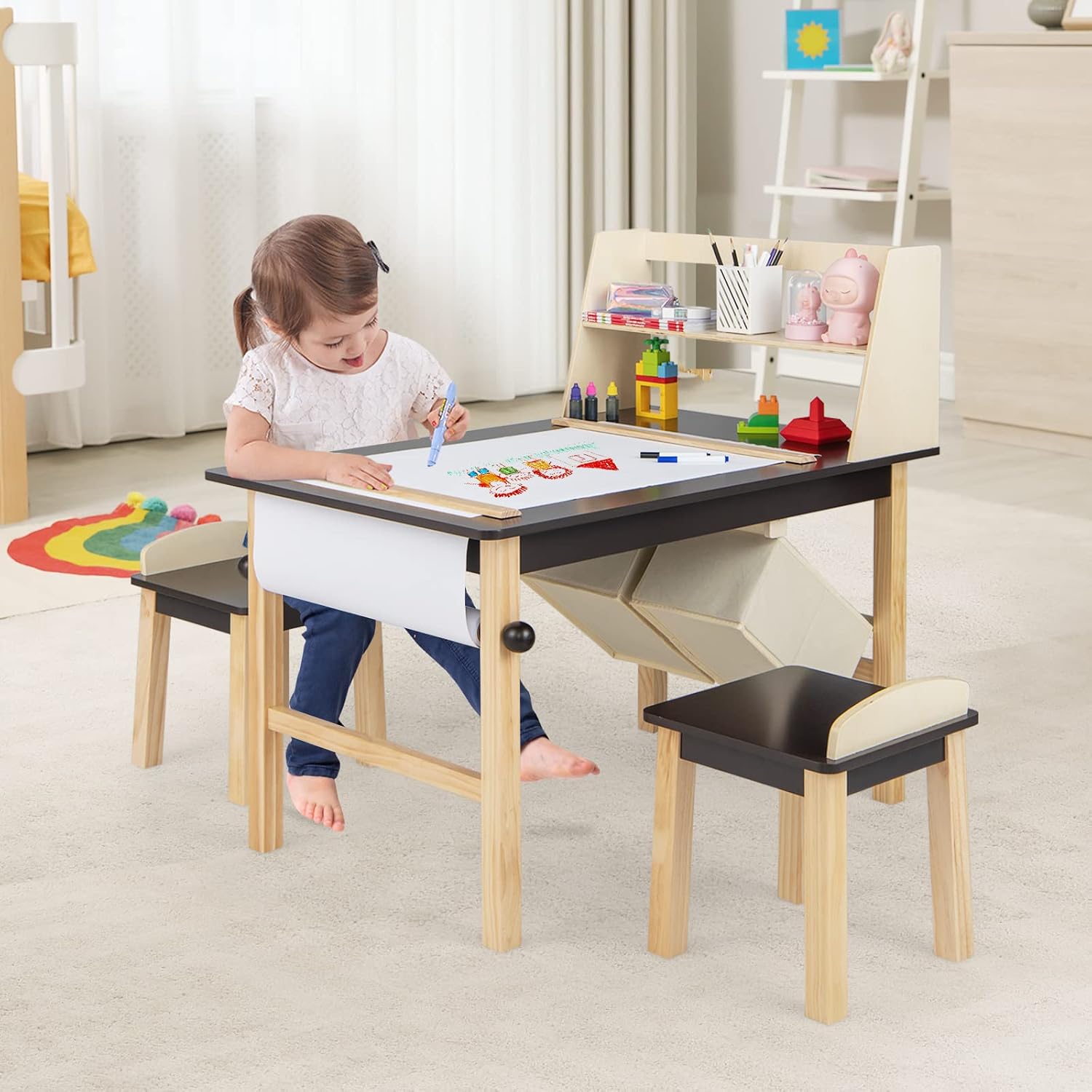 Set Meja dan Kursi Seni Anak,  - Art Craft Toddlers ulasan dan harga