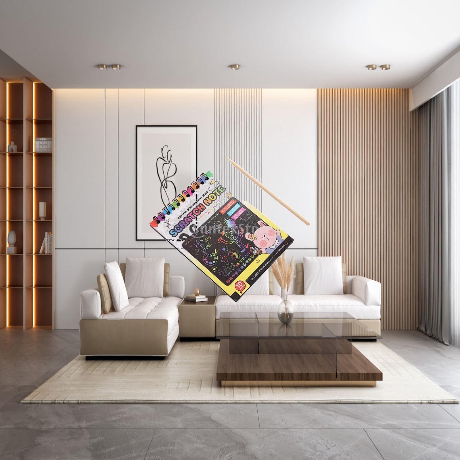 Buku Catatan Kertas Gores Krea - Art Craft Notebook ulasan dan harga