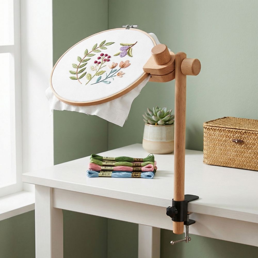 Penyangga Bingkai Bordir Kayu  - Embroidery Hoop Kit ulasan dan harga