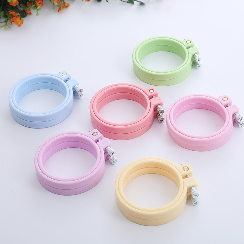 DIY plastik ABS Hoops bordir b - Embroidery Hoop Kit ulasan dan harga