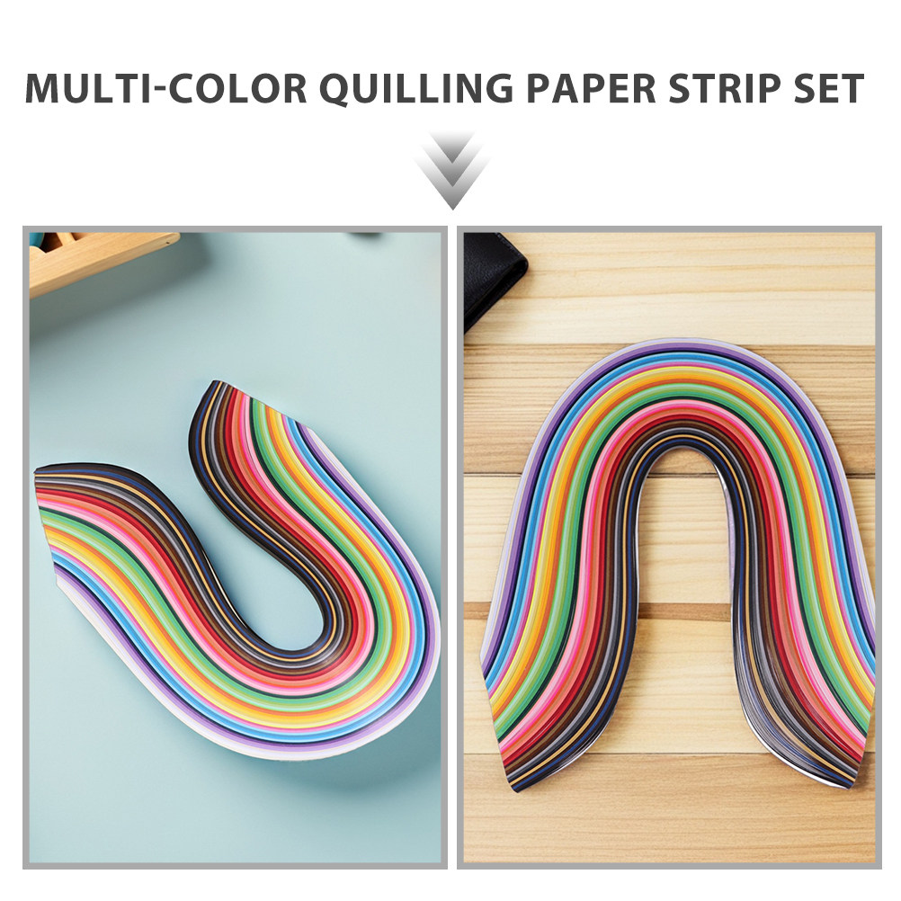 1000 Buah Strip Quilling Multi - Quilling Paper Strips ulasan dan harga