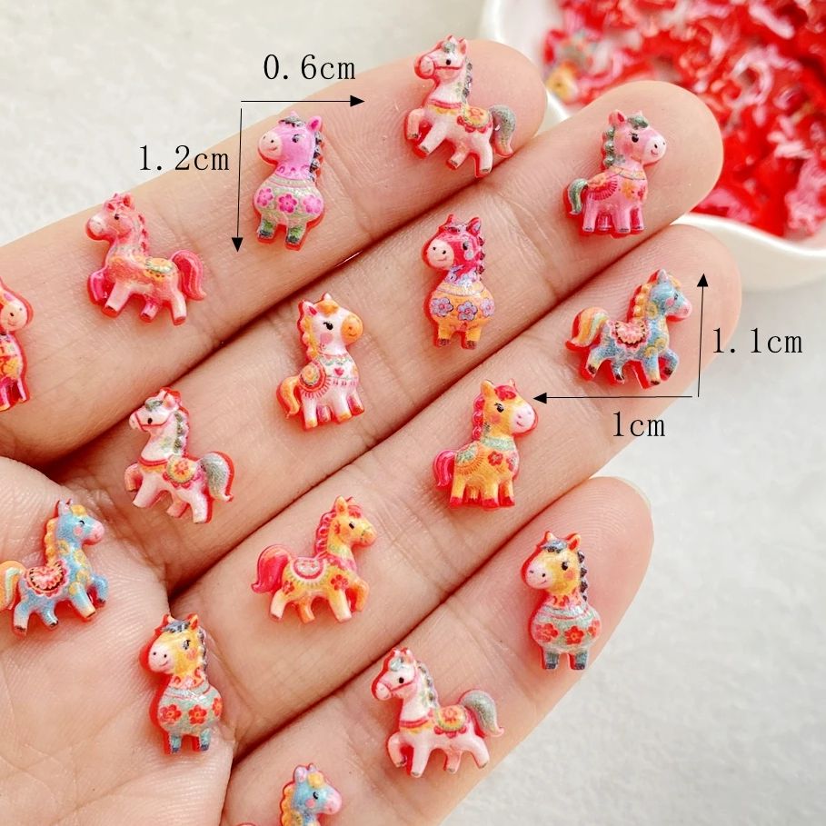 50pcs Resin Figur Hewan Unicor - Art Craft Easter ulasan dan harga