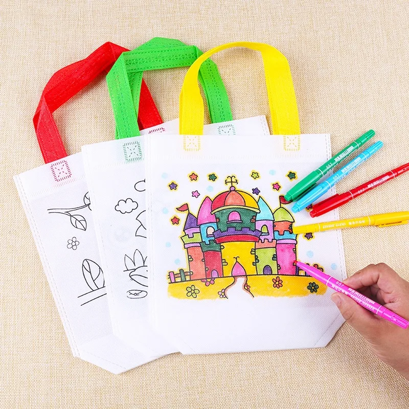 1-10 buah tas grafiti DIY set, - Art Craft Notebook ulasan dan harga