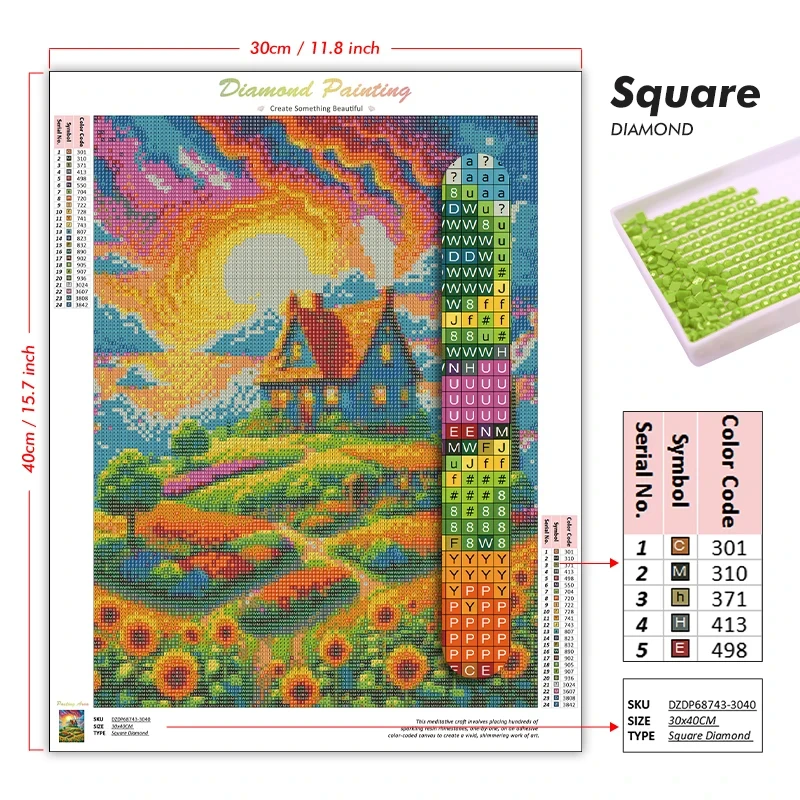 Kit Lukisan Berlian 5D DIY Ade - Art And Craft Sunglasses ulasan dan harga