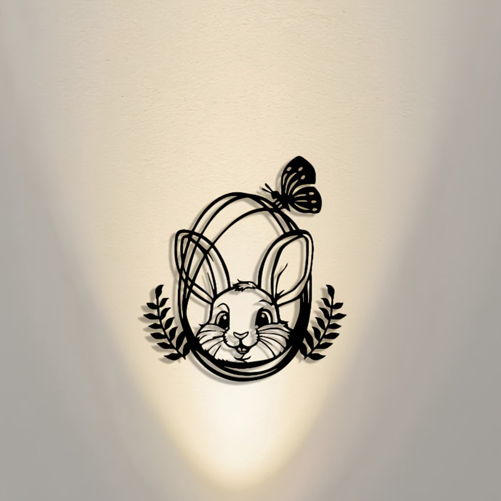 CIFBUY Seni Dinding Logam Patu - Art Craft Rabbit ulasan dan harga