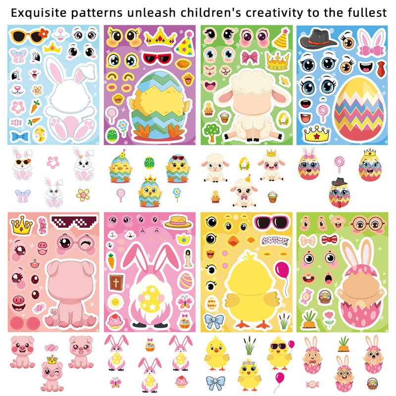 DIY Kartun Telur Paskah Lembar - Art Craft Easter ulasan dan harga