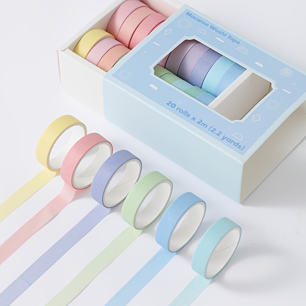 20 gulungan pita macaron, leba - Art Craft Notebook ulasan dan harga