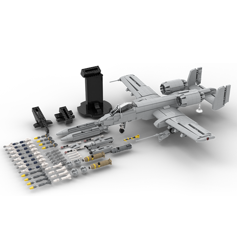 2468pcs MOC A-10 Warthog Model - Art Craft Idea ulasan dan harga