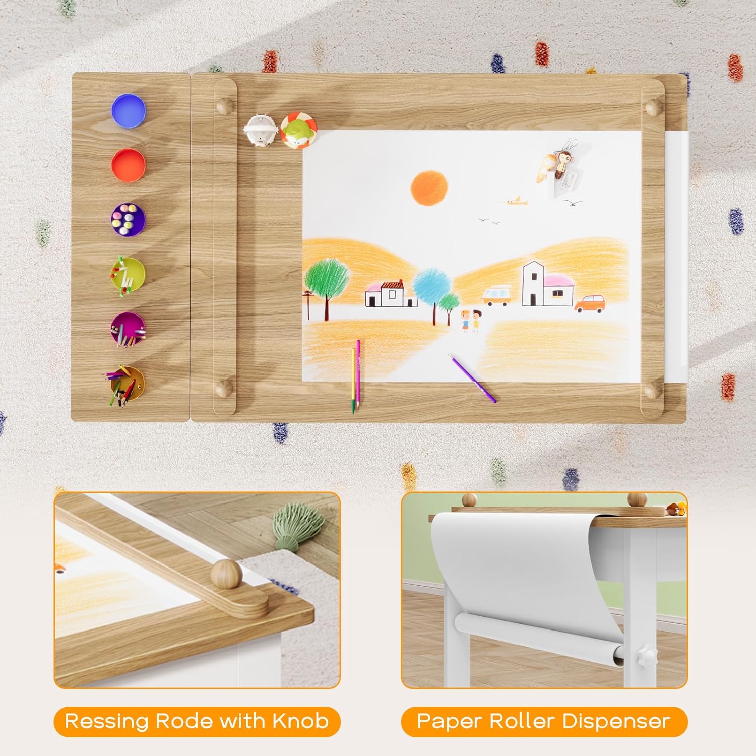 Meja dan Kursi Seni Anak, Set  - Art Craft Toddlers ulasan dan harga