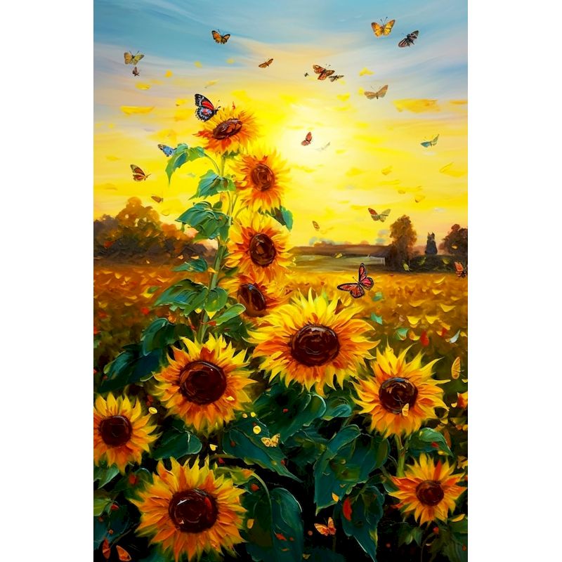RUOPOTY Lukisan Berlian Bunga  - Art Craft Idea ulasan dan harga
