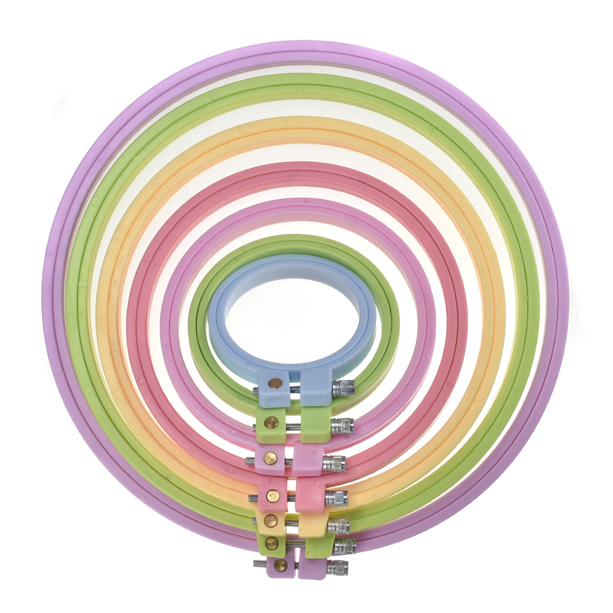 Bingkai Sulaman Plastik Bulat  - Embroidery Hoop Kit ulasan dan harga