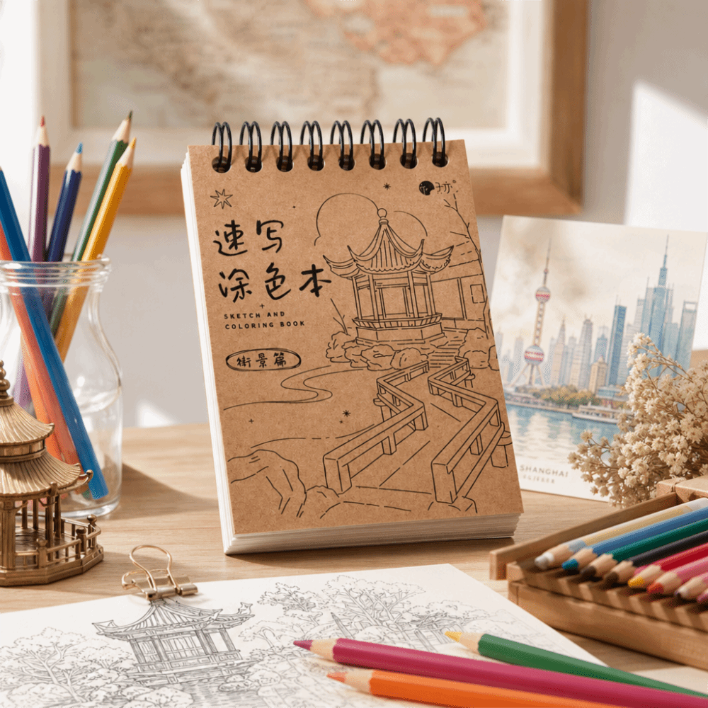 Buku Sketsa Mewarnai Vintage T - Art Craft Notebook ulasan dan harga