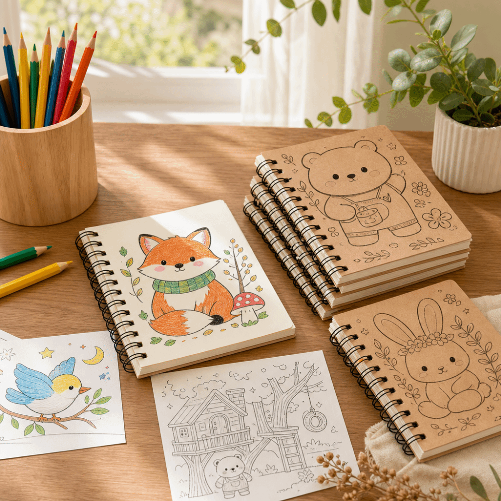 Buku Sketsa Mewarnai Vintage T - Art Craft Notebook ulasan dan harga