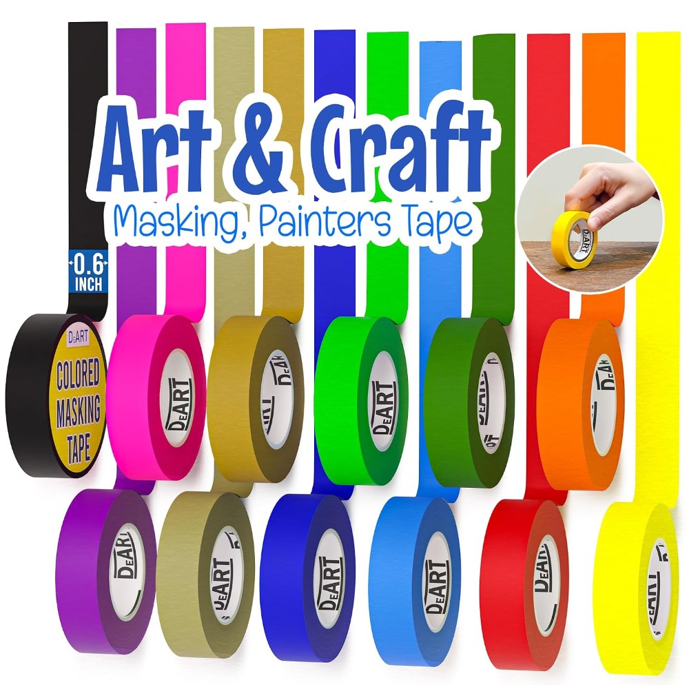 Selotip Warna-warni 12 Gulunga - Art X Craft ulasan dan harga