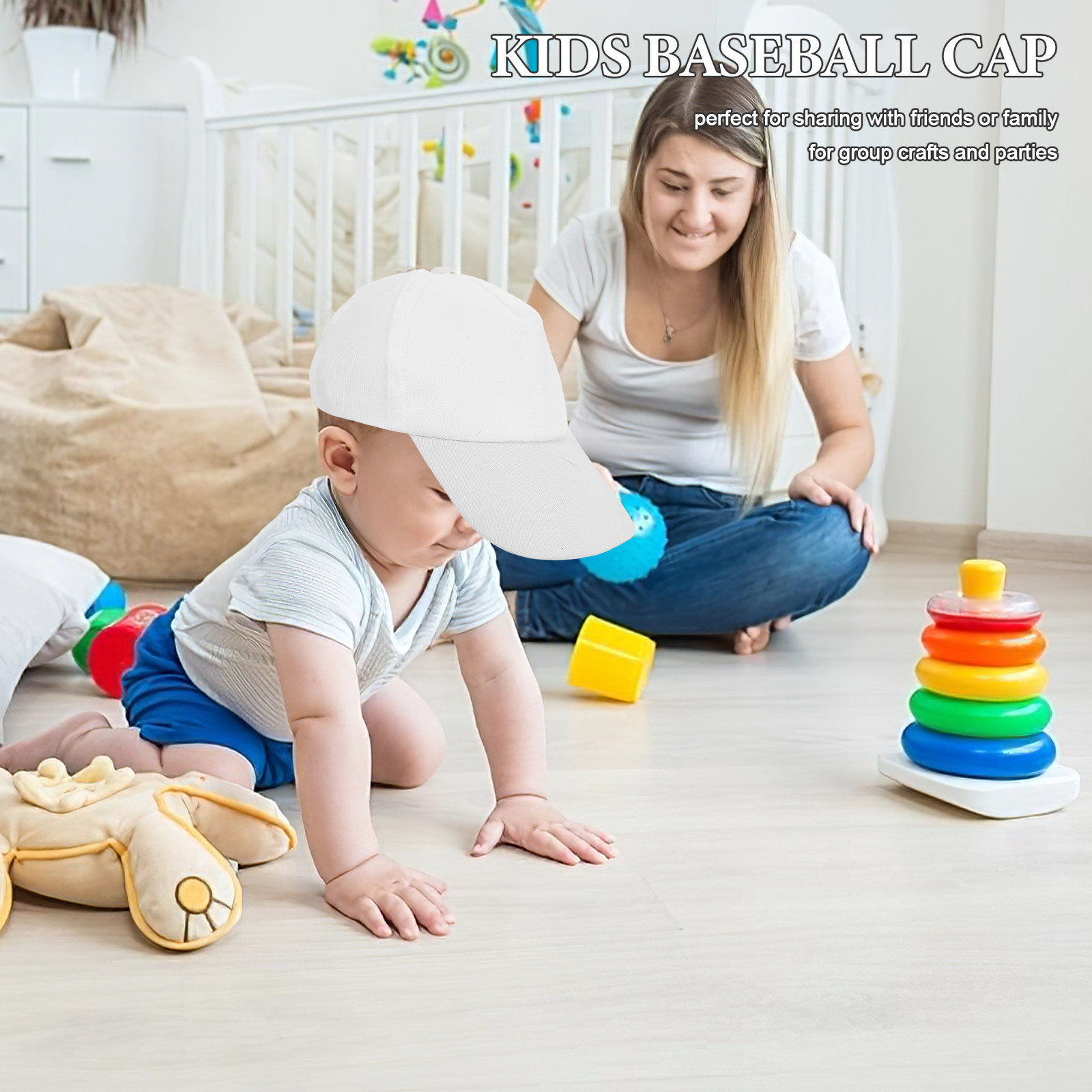 1Set Topi Baseball Anak Polos  - Art Craft Toddlers ulasan dan harga
