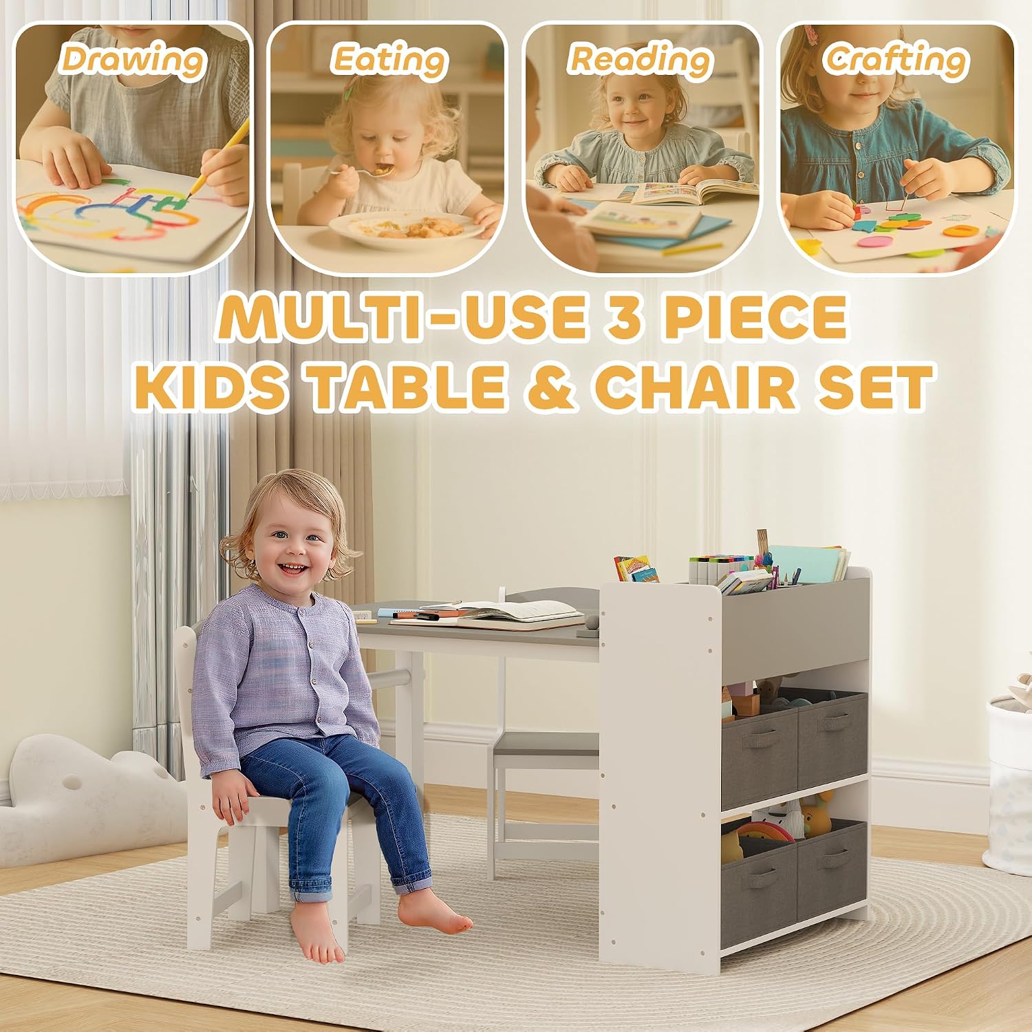 Set Meja & Kursi Seni Anak den - Art Craft Toddlers ulasan dan harga