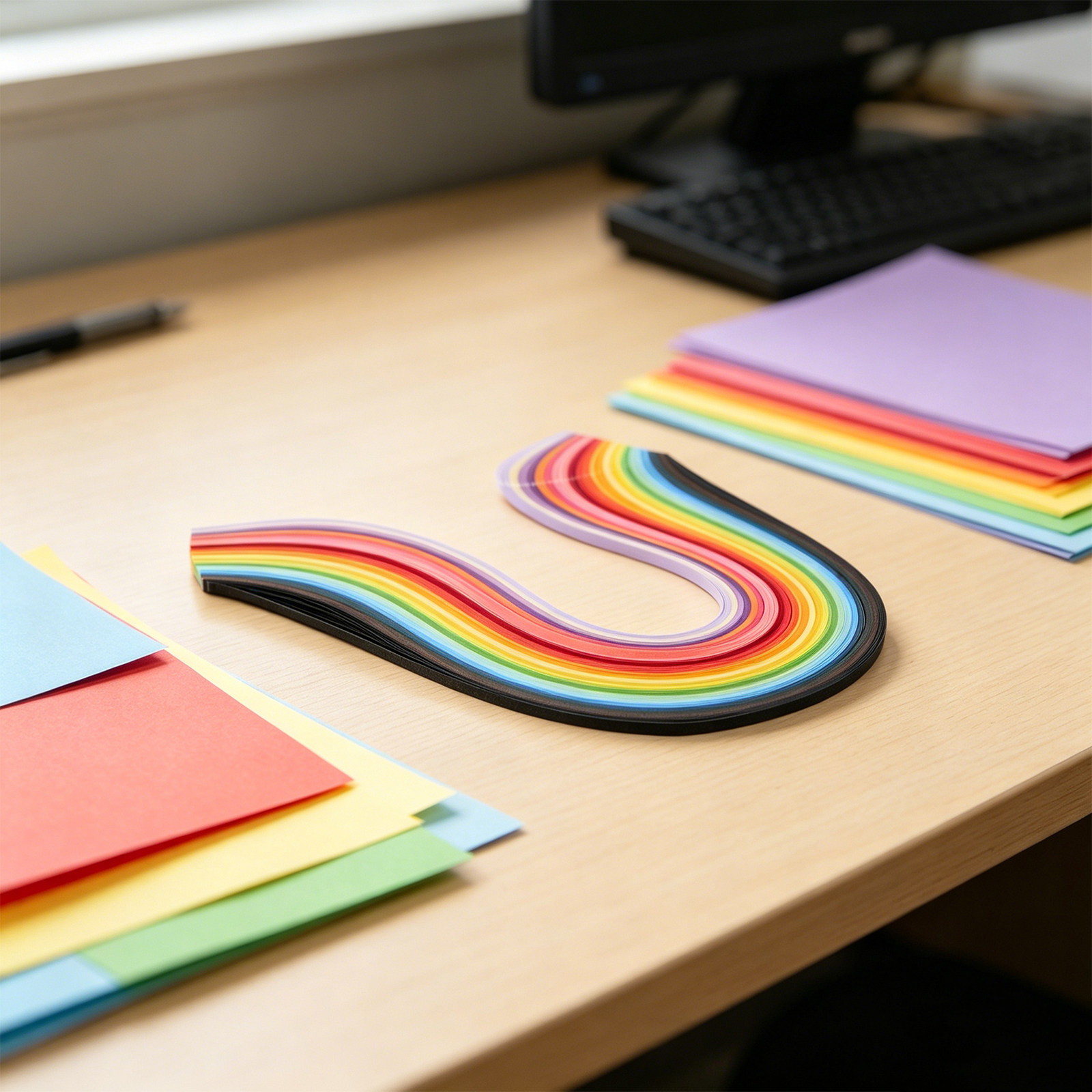 Kertas Quilling Berwarna-warni - Quilling Paper Strips ulasan dan harga