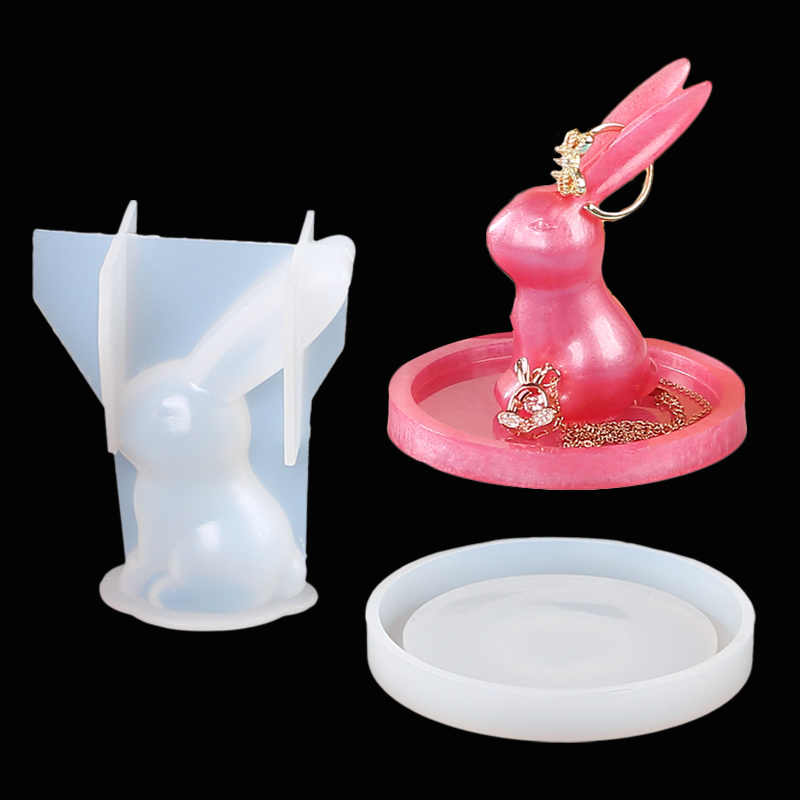 Pemegang cincin kelinci 3D, 2  - Art Craft Rabbit ulasan dan harga