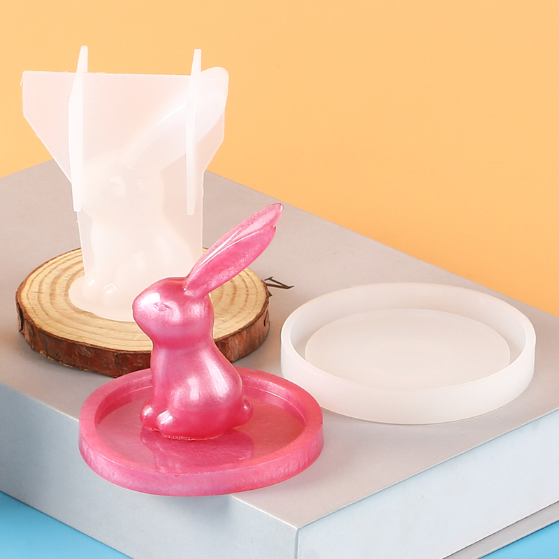 Pemegang cincin kelinci 3D, 2  - Art Craft Rabbit ulasan dan harga