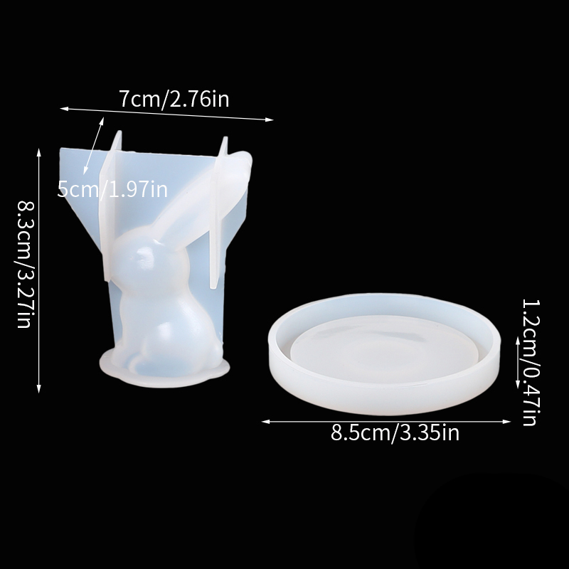 Pemegang cincin kelinci 3D, 2  - Art Craft Rabbit ulasan dan harga