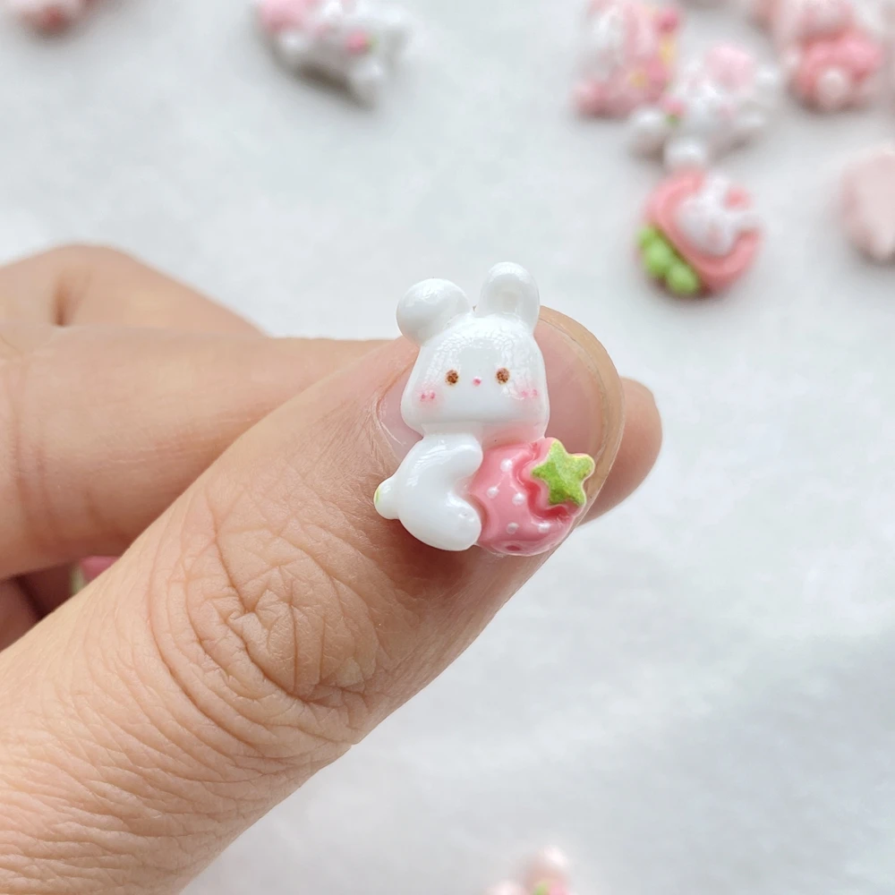 30pcs Resin Mini Kartun Kelinc - Art Craft Rabbit ulasan dan harga