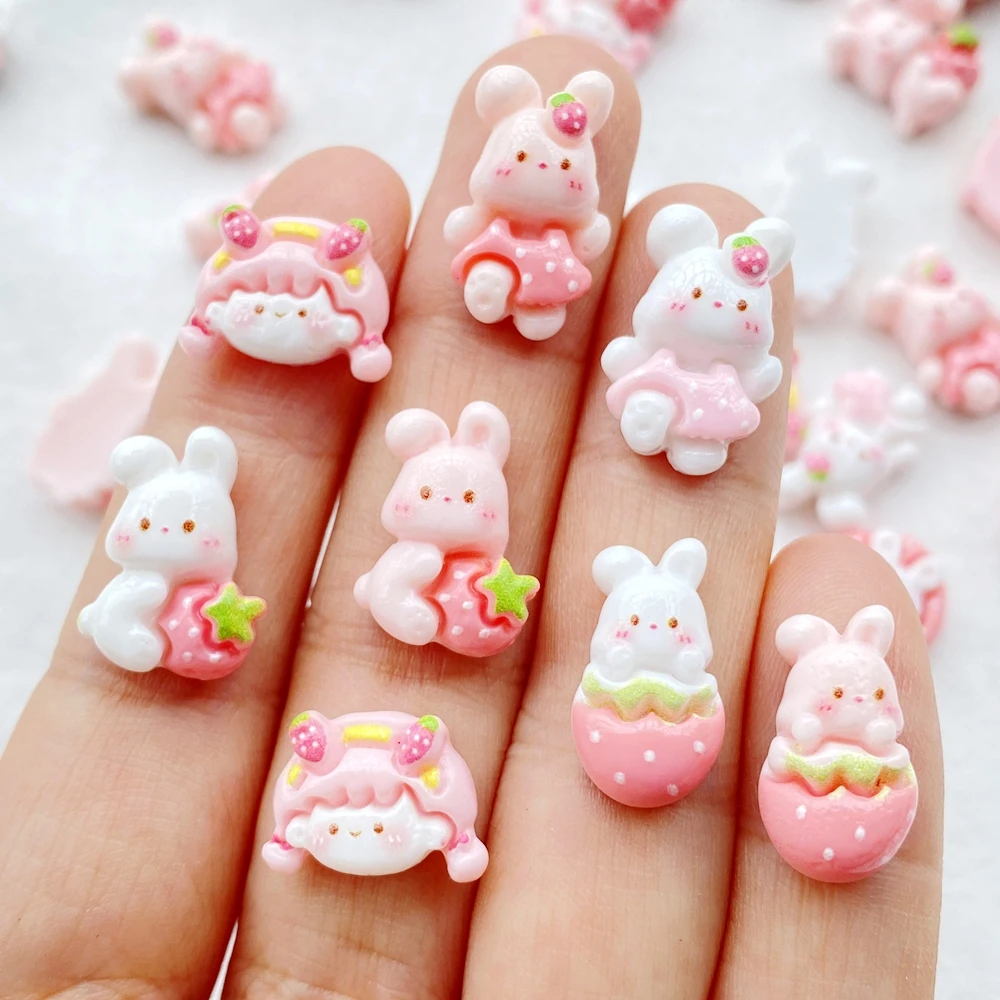 30pcs Resin Mini Kartun Kelinc - Art Craft Rabbit ulasan dan harga