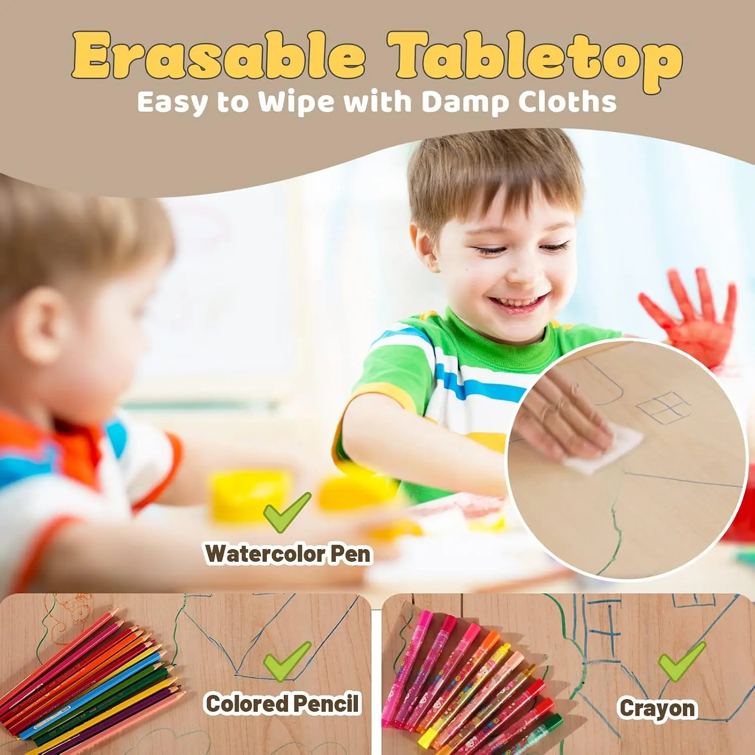 Set Meja dan 4 Kursi Anak untu - Art Craft Toddlers ulasan dan harga