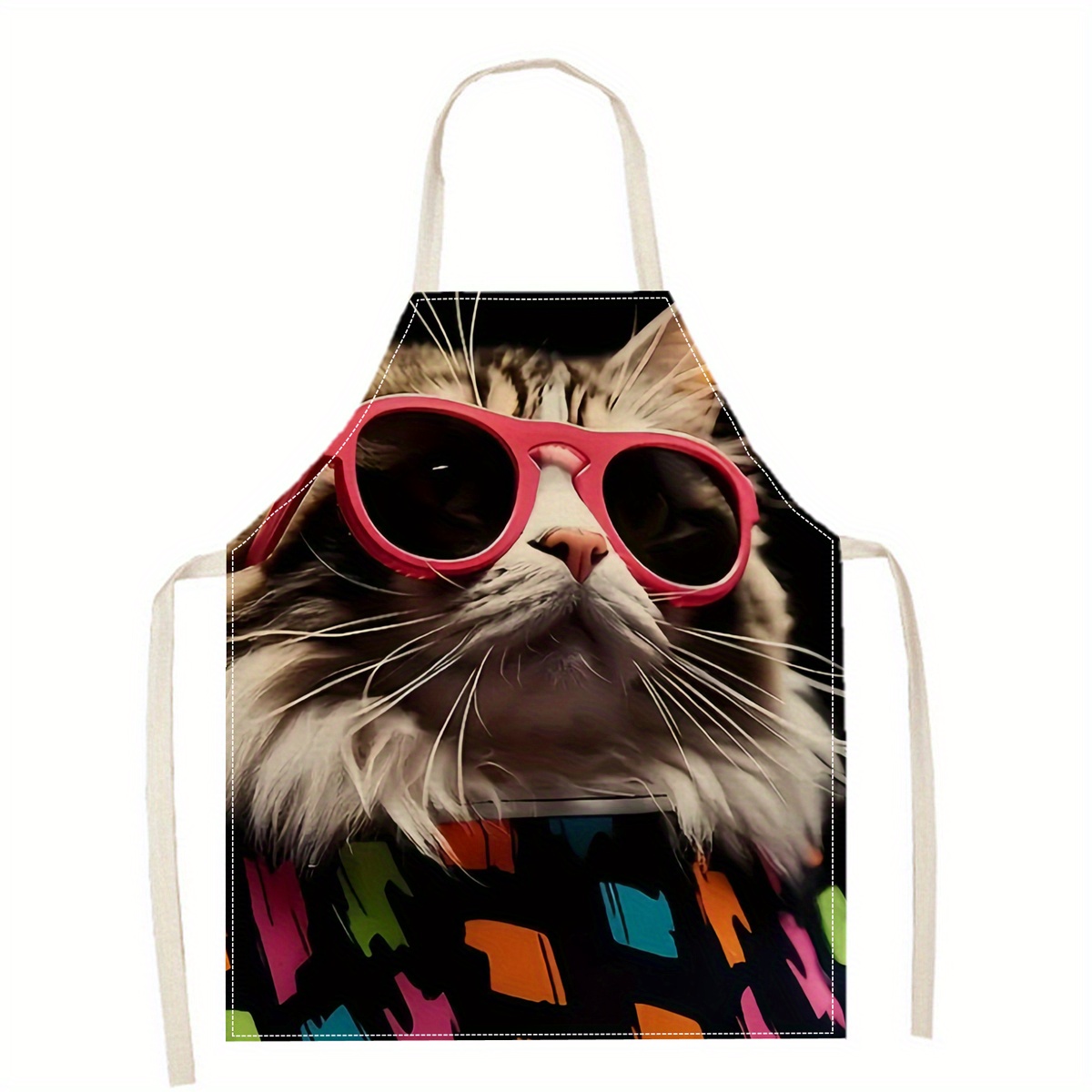 Celemek Linen Motif Kacamata H - Art And Craft Sunglasses ulasan dan harga
