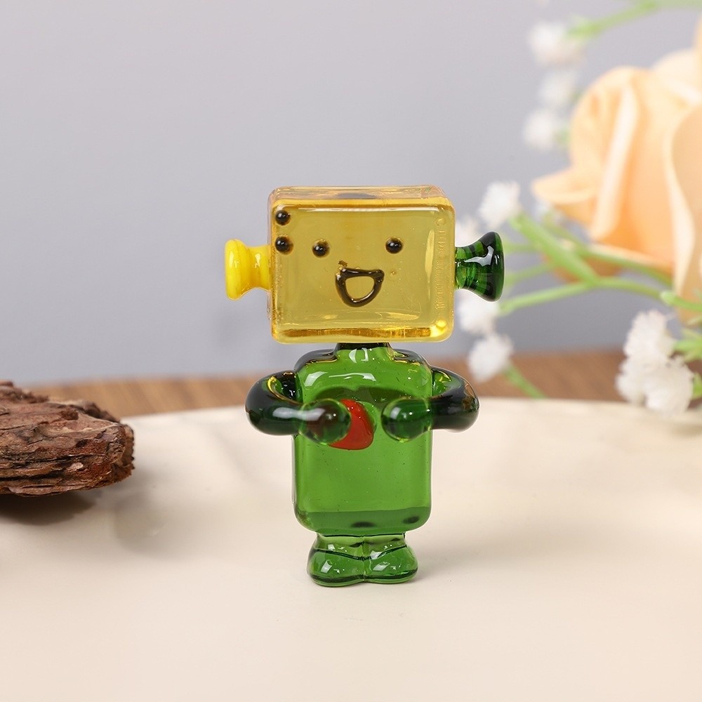 Ornamen Robot Wajah Warna-warn - Art Craft Robot ulasan dan harga