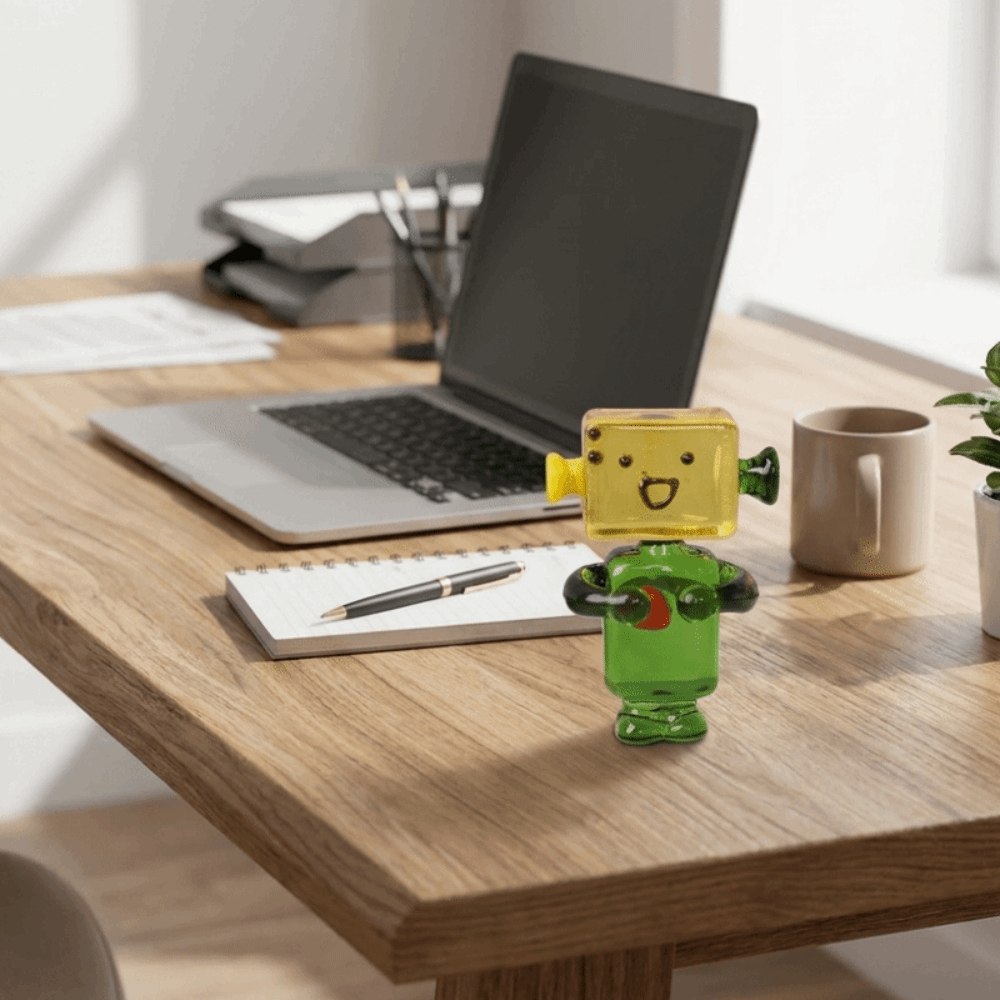 Ornamen Robot Wajah Warna-warn - Art Craft Robot ulasan dan harga